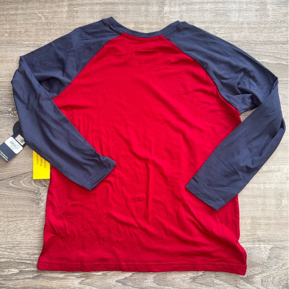 U.S. Polo Assn. Boy’s Size M Red Navy Pajama Shirt NWT Soft Comfy - Picture 2 of 4